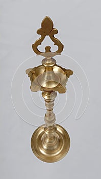 Brass Deepak handcrafted design It is useful for all festivals, Pooja and Inaugural functions photo