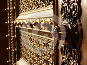 Brass door