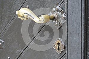 Brass door knob