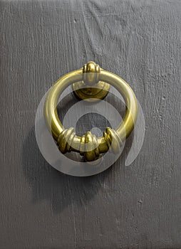 Brass door knocker