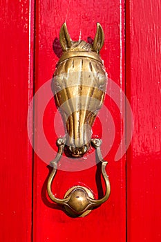 Brass Door Knocker - Horse Door Knocker