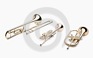 Brass instruments photo