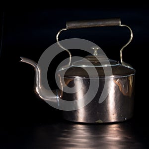 Brass kettle - antique