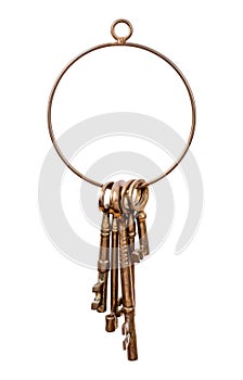 Brass Key Ring and Keys