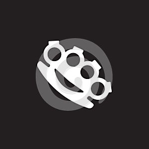 brass knuckles icon. Simple element illustration. brass knuckles symbol design template. Can be used for web and mobile