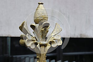 Brass pattern in golden color.