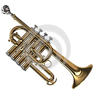 Brass Piccolo Trumpet photo