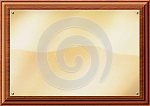 Brass Plaque Illustration