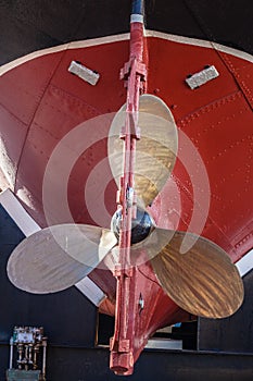 Brass Propeller Blades Hull Tug Ship