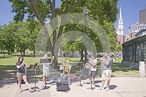 Brass Quintet at park