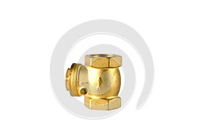 Brass three way ball valve