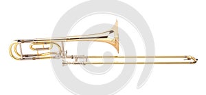 The brass trombone