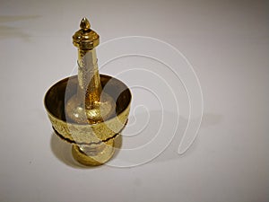 Brass utensils for watering in Thai religious ceremonies