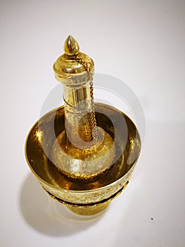 Brass utensils for watering in Thai religious ceremonies
