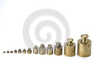 Brass weights