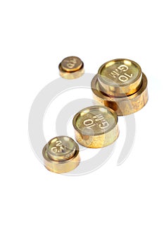 Brass weights
