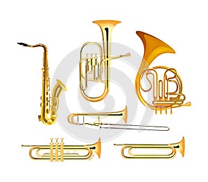 Brass Wind Orchestra Musical Instruments