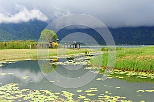 Bratan Lake in Bali, Indonesia