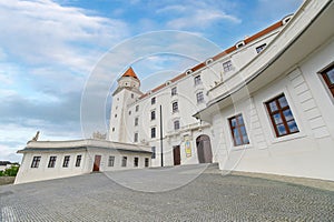 Bratislava Castle or Bratislavsky Hrad in Bratislava, Slovakia.