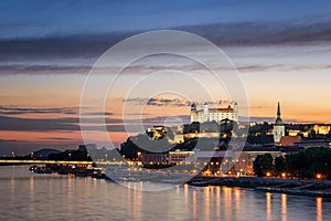 Bratislava castle in capital city