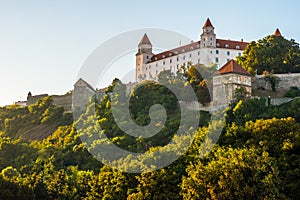 Bratislava castle in capital city of Slovak republic.