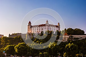 Bratislavský hrad v hlavnom meste Slovenskej republiky.