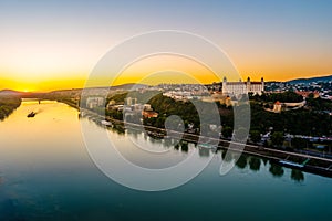 Bratislava castle in capital city of Slovak republic.