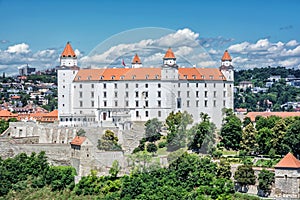 Bratislava castle in capital city of Slovakia