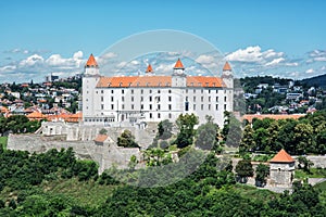 Bratislava castle in capital city of Slovakia