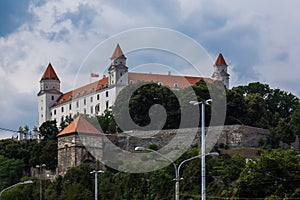 Bratislavský hrad v hlavnom meste Slovenska
