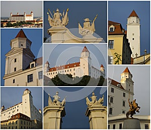 Bratislava Castle, collage