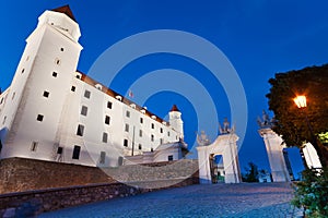 Bratislava castle and gates