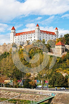 Bratislava castle on the hill