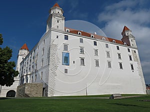 Bratislava castle on the hill in Bratislava