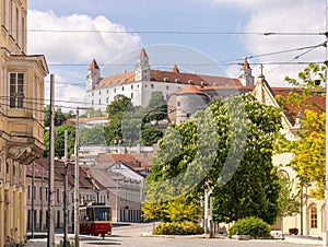 Bratislava Castle, the main castle of Bratislava, the capital of Slovakia photo