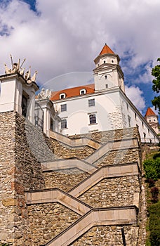 Bratislava Castle, the main castle of Bratislava, the capital of Slovakia photo