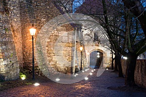 Bratislava castle in the night