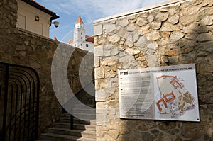 Bratislava Castle - plan of the castle