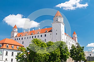 Bratislava Castle view from the National Council of the Slovak Republic