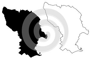 Bratislava City map vector