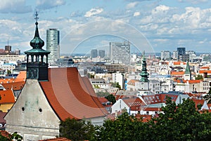 Jarní pohled na město Bratislava (Slovensko)