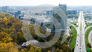 Bratislava cityscape with a modern apartment buildings