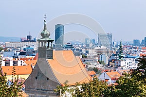 Bratislava panoráma v slunečný den