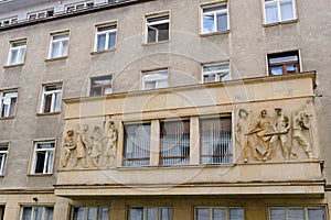 Bratislava communist sculptural relief
