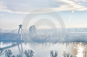 Bratislava, Danube, River, UFO bridge