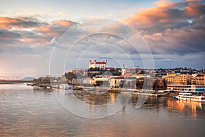 Bratislava Skyline at Sunset