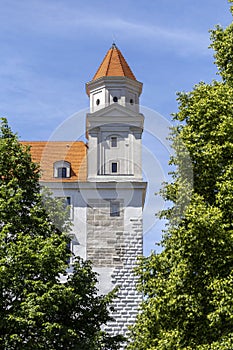 Bratislava castle on a sunny spring day