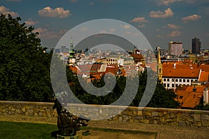 Bratislava, Slovakia: Beautiful landscape with views of the city from above