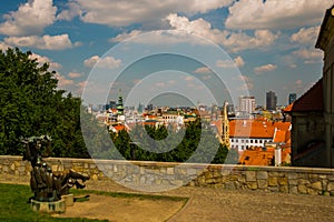 Bratislava, Slovakia: Beautiful landscape with views of the city from above