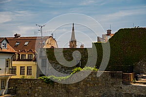 Bratislava,Slovakia: Beautiful street with houses in the old district of Bratislava